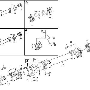 LG958F Axle system Propeller shaft
