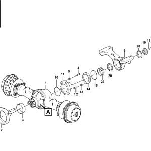 LG958F Axle system Rear axle 2