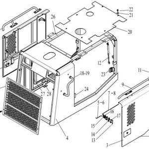 LG938ZF CONVER SYSTEM HOOD OF DIESEL ENGINE ASSEMBLY