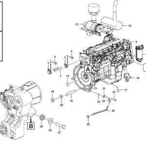 LG958F Diesel engine system Engine asembly