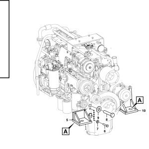 LG958F Diesel engine system Engine mounting