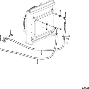 LG958F Diesel engine system Hose assembly