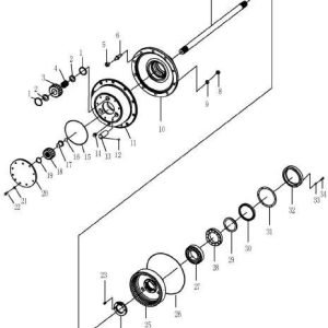 LG933 FINAL DRIVE ASSEMBLY