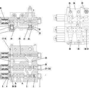 LG9378ZF IMPLEMENT HYDRAULIC SYSTEM CONTROL VALVE