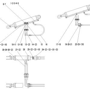 LG9378ZF IMPLEMENT HYDRAULIC SYSTEM LIFTING CYLINDER ASSEMBLY