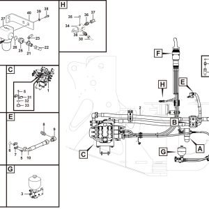LG958F Implement hydraulic system Hydraulic control system