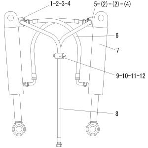 LG9378ZF STEERING SYSTEM STEERING CYLINDER ASSEMBLY