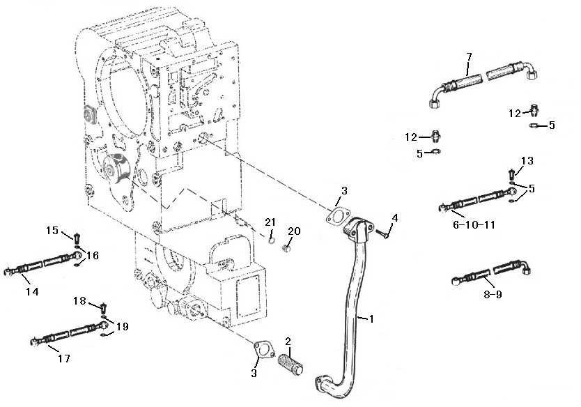 LG938ZF TRANSMISSION SYSTEM OIL SUCTION TUBE PARTS