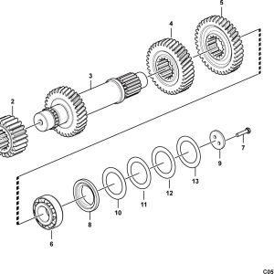 LG958F Transmission system Drive shaft