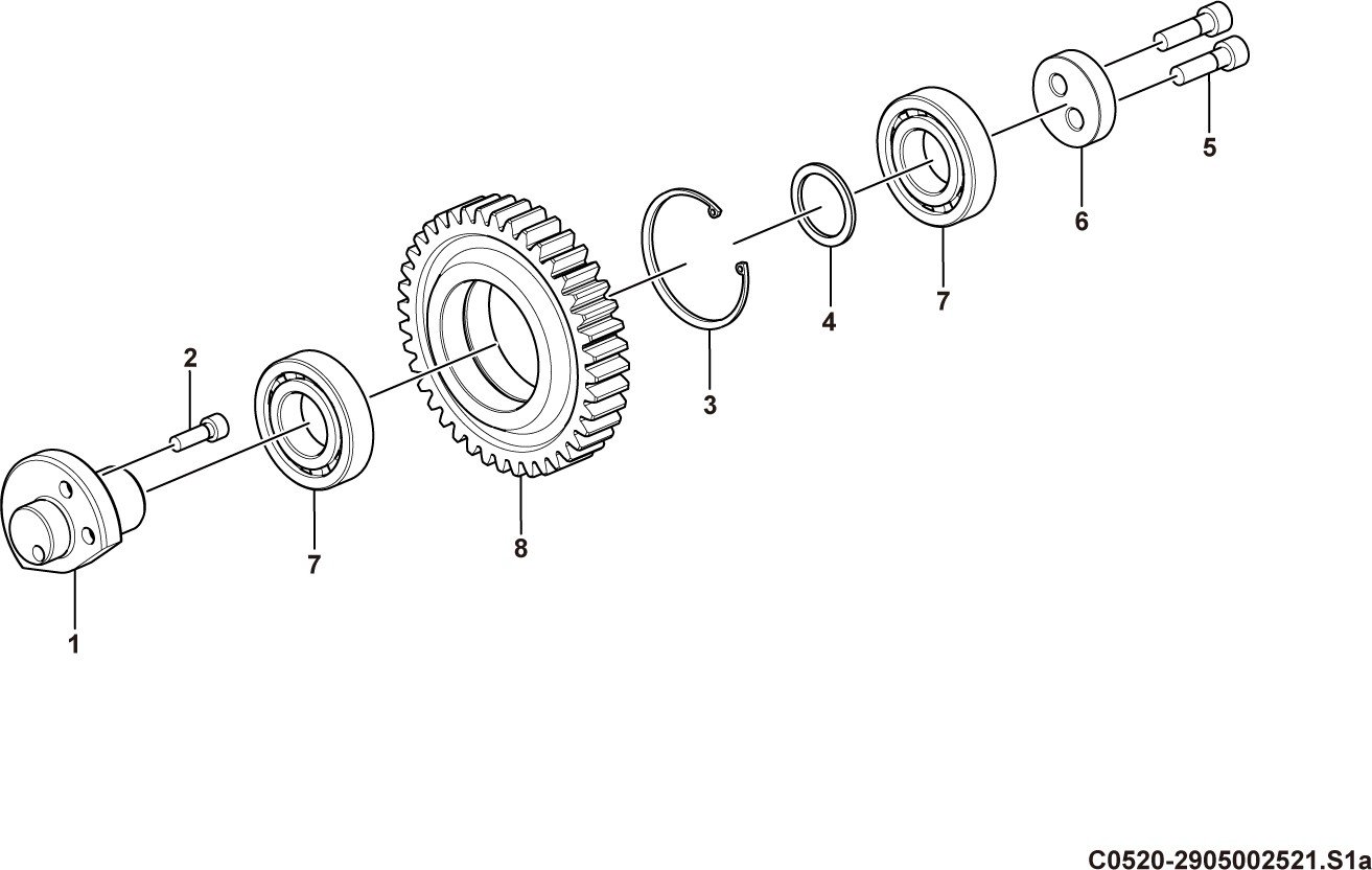 LG958F Transmission system Gear