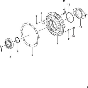 LG958F Transmission system Shaft and clutch assembly 2