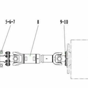 LG956L AXLE SYSTEM DRIVE SHAFT GROUP