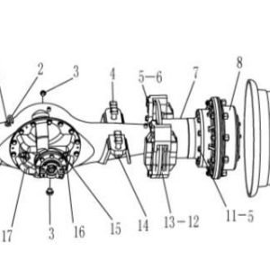 LG956L AXLE SYSTEM FRONT AXLE ASSEMBLY