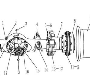 LG956L AXLE SYSTEM REAR AXLE ASSEMBLY