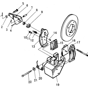 LG956L BRAKE SYSTEM HAND BRAKE（371322）