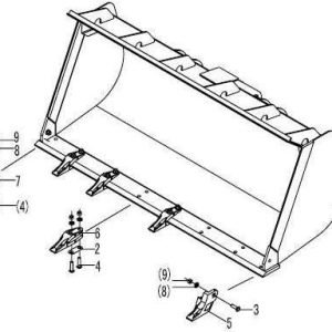 LG968 BUCKET ASSEMBLY
