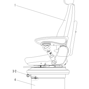 LG956L CAB GROUP SEAT ASSEMBLY