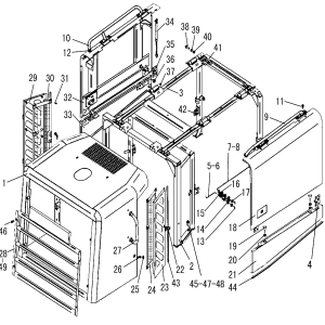 LG956L CONVER SYSTEM HOOD OF DIESEL ENGINE ASSEMBLY