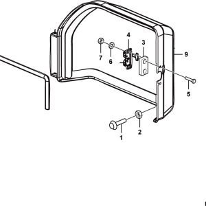 LG958F Cab group Protecting cover