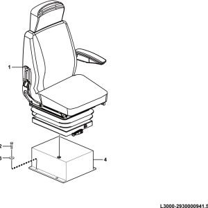 LG958F Cab group Seat accessory