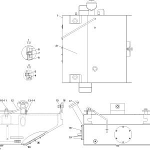 LG956L DIESEL ENGINE SYSTEM FUEL TANK ASSEMBLY