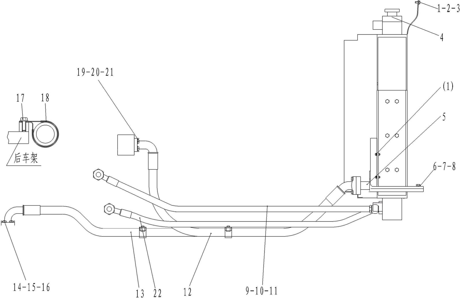 LG956L DIESEL ENGINE SYSTEM RADIATOR ASSEMBLY