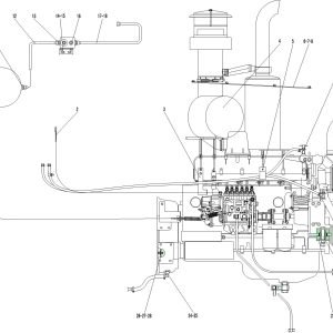 LG956L DISEL ENGINE ASSEMBLY