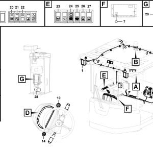 LG958F Electric system Cab electric system