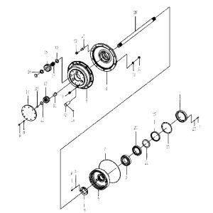 LG968 FINAL DRIVE ASSEMBLY