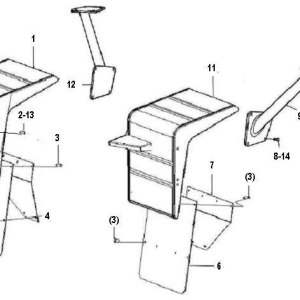 LG956L FRAME LAMP FRAME AND FRONT FENDER
