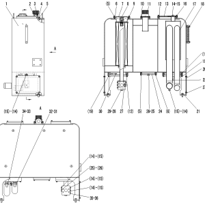 LG956L IMPLEMENT HYDRAULIC SYSTEM HYDRAULIC TANK ASSEMBLY