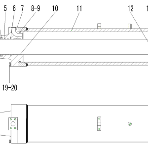 LG956L IMPLEMENT HYDRAULIC SYSTEM LIFT ARM CYLINDER