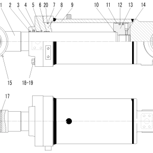 LG956L IMPLEMENT HYDRAULIC SYSTEM TILT CYLINDER