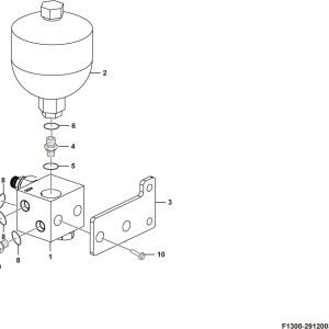 LG958F Implement hydraulic system Hydraulic control 3