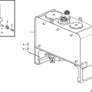 LG958F Implement hydraulic system Hydraulic fluid tank system