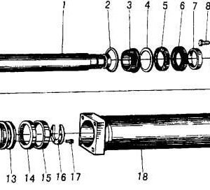 LG968 LIFT ARM CYLINDER