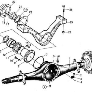 LG968 REAR AXLE ASSEMBLY