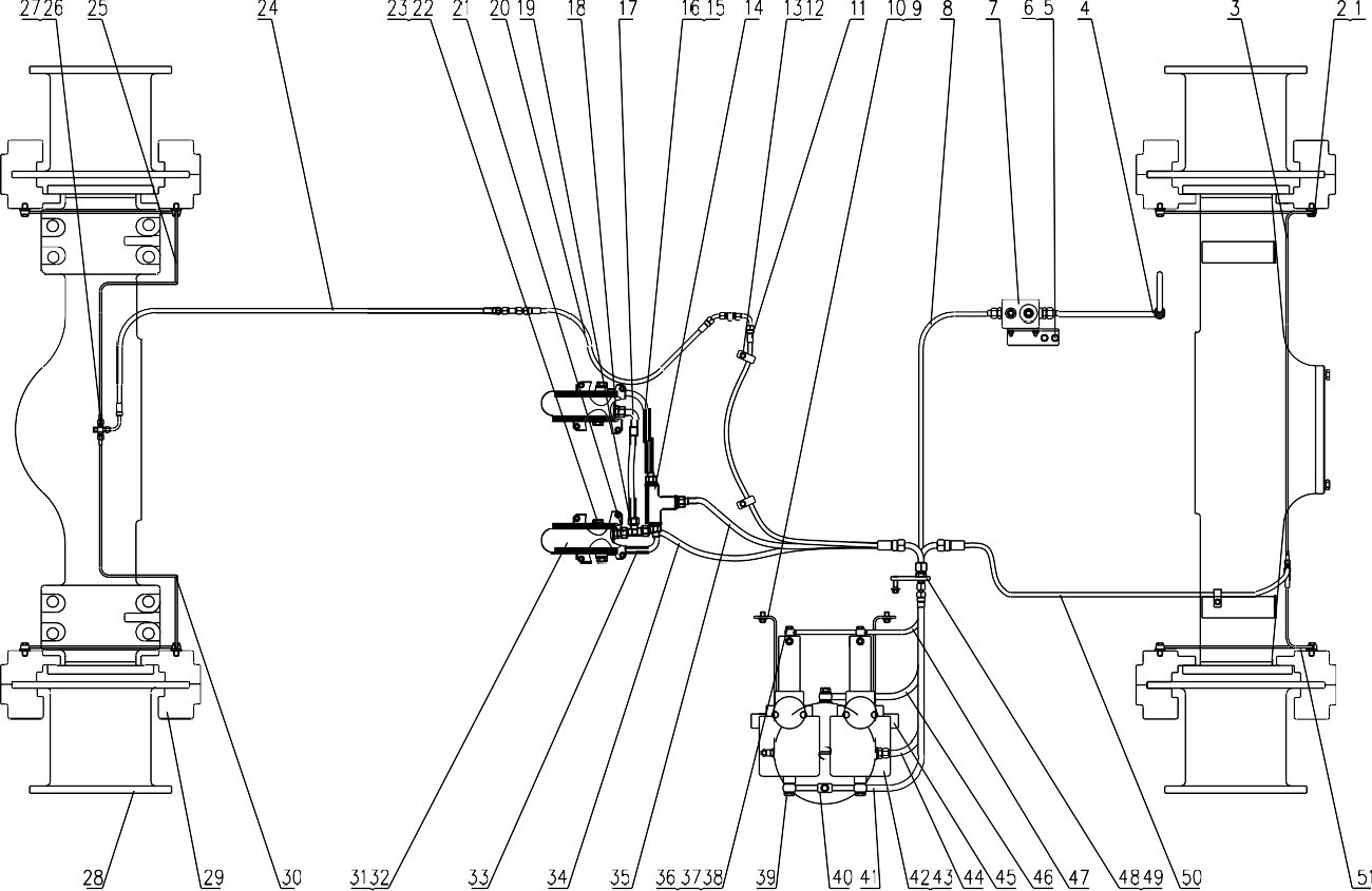 LG968 SERVICE BRAKE SYSTEM