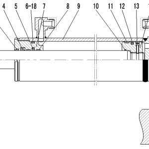LG956L STEERING SYSTEM STEERING CYLINDER