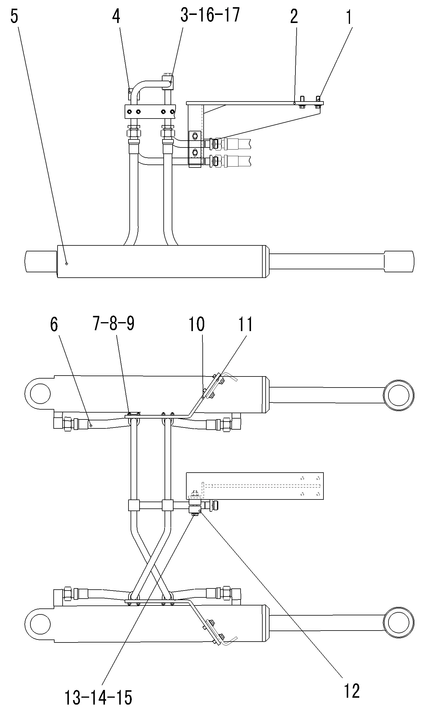 LG956L STEERING SYSTEM STEERING CYLINDER ASSEMBLY