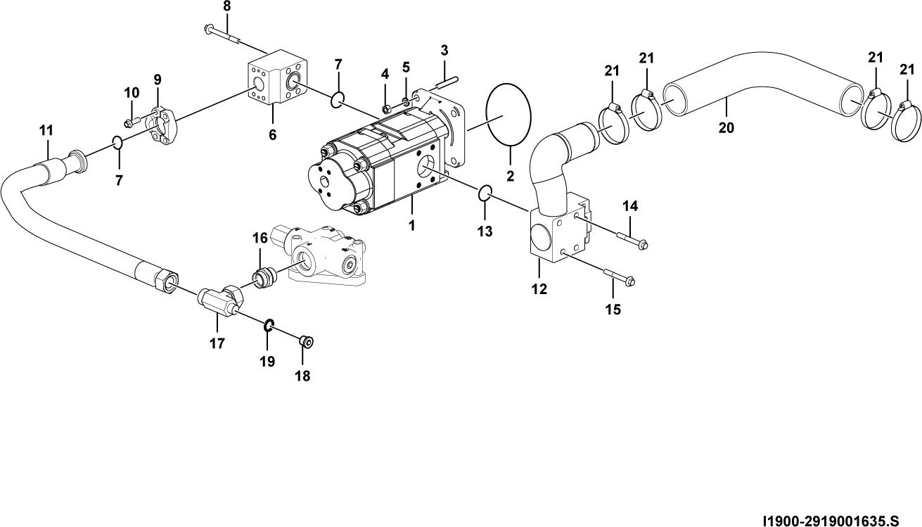 LG958F Steering system Steering pump system