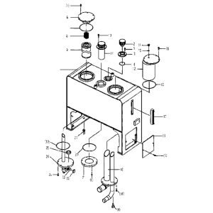 LG968 TANK HYDRAULIC TANK ASSEMBLY