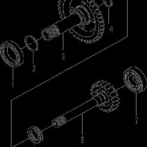 LG956L TRANSMISSION SYSTEM 3RD SHAFT ASS’Y