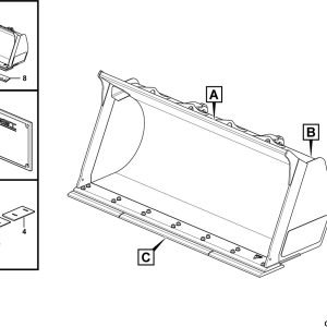 LG958F Working equipment BG320 Bucket assembly