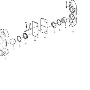 LG956F Axle system (360301) Break caliper