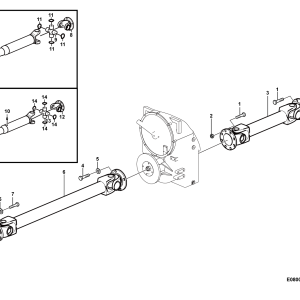 LG956F Axle system Propeller shaft