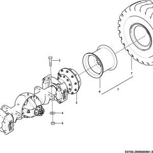 LG956F Axle system Rear axle system