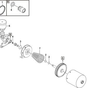 LG956F Brake system (330604) Pneumatic cylinder