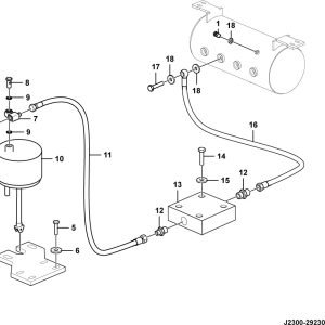 LG956F Brake system Travel brake assembly