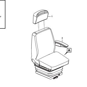 LG956F Cab group (321013) Driver seat assembly